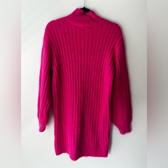 NWT Anthropologie Flat White Turtleneck Sweater Dress - Picture 4 of 5